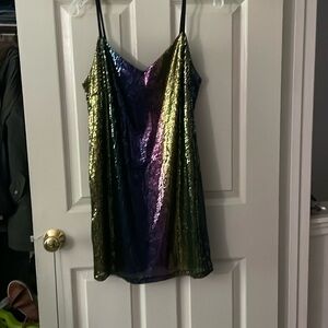 Multi colored party dress